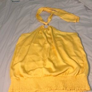 Yellow Halter Top Size L Cato